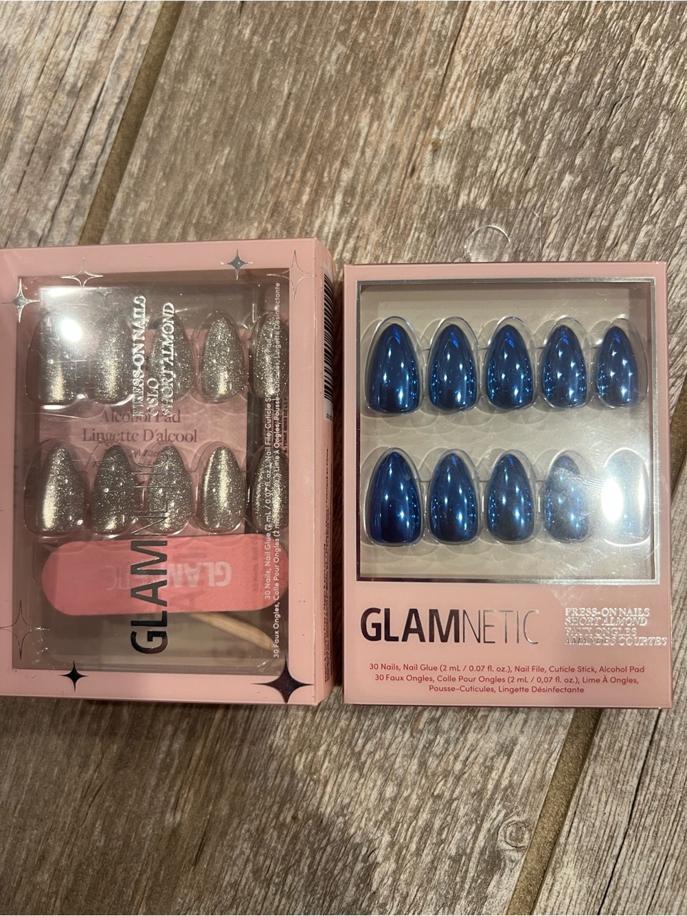 Glamnetic Short Almond Press-On Nails  2 sets